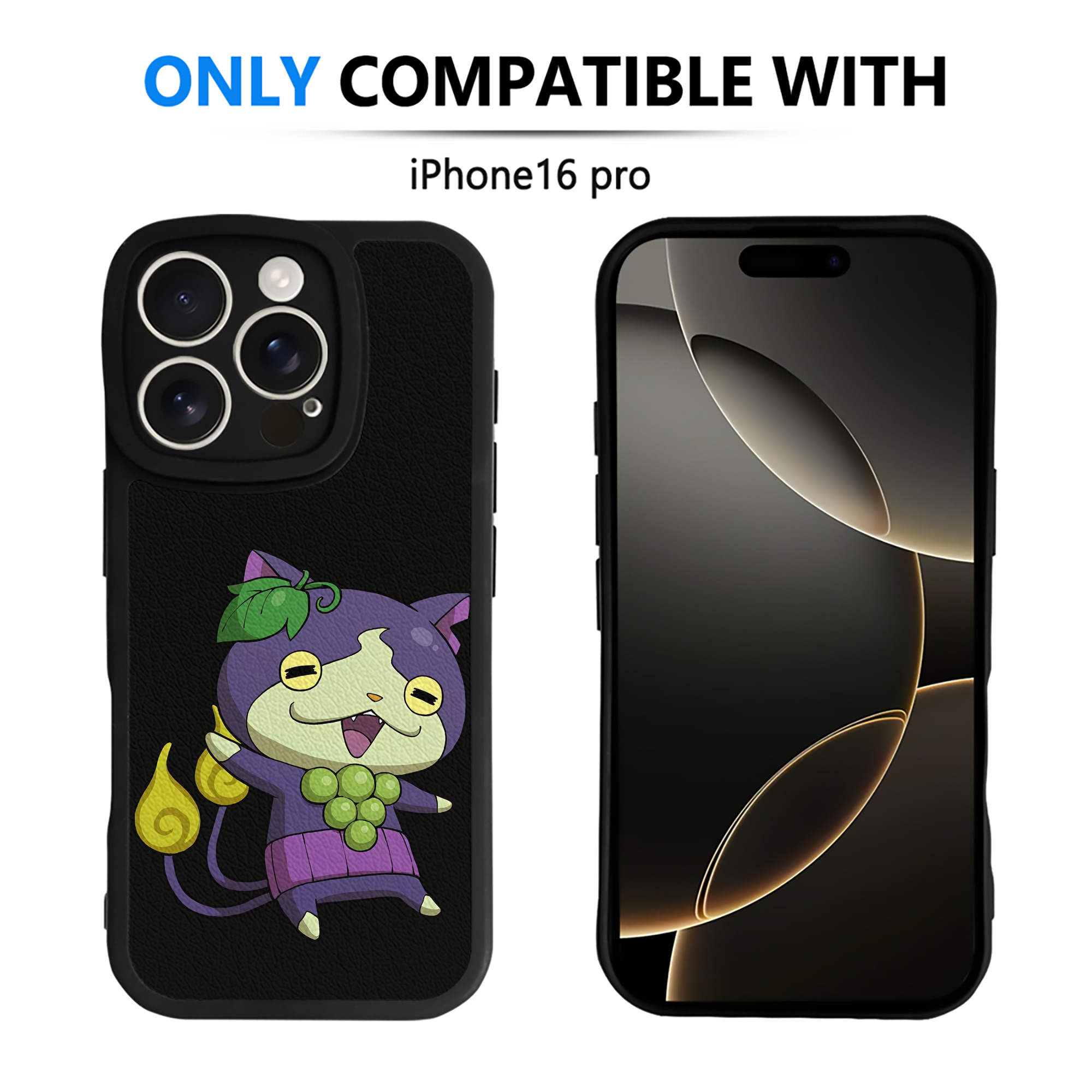 （画像用） 妖怪ウォッチ Yo-kai Watch 【iPhone 16シリーズ対応】シリコンスマホケース（レザー調） 材質：シリコン